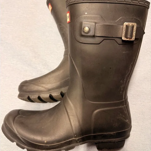 Hunter Women’s Black Labeled Rain Boot Interior - Picture 2 of 3